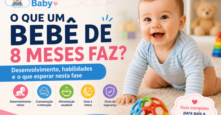 O que um bebê de 8 meses faz? Desenvolvimento, habilidades e o que esperar nesta fase